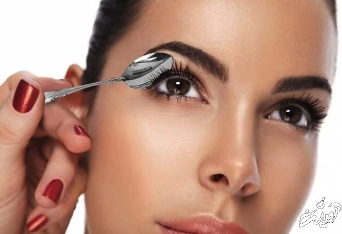 فر کردن مژه با قاشق فرکردن مژه طبیعی